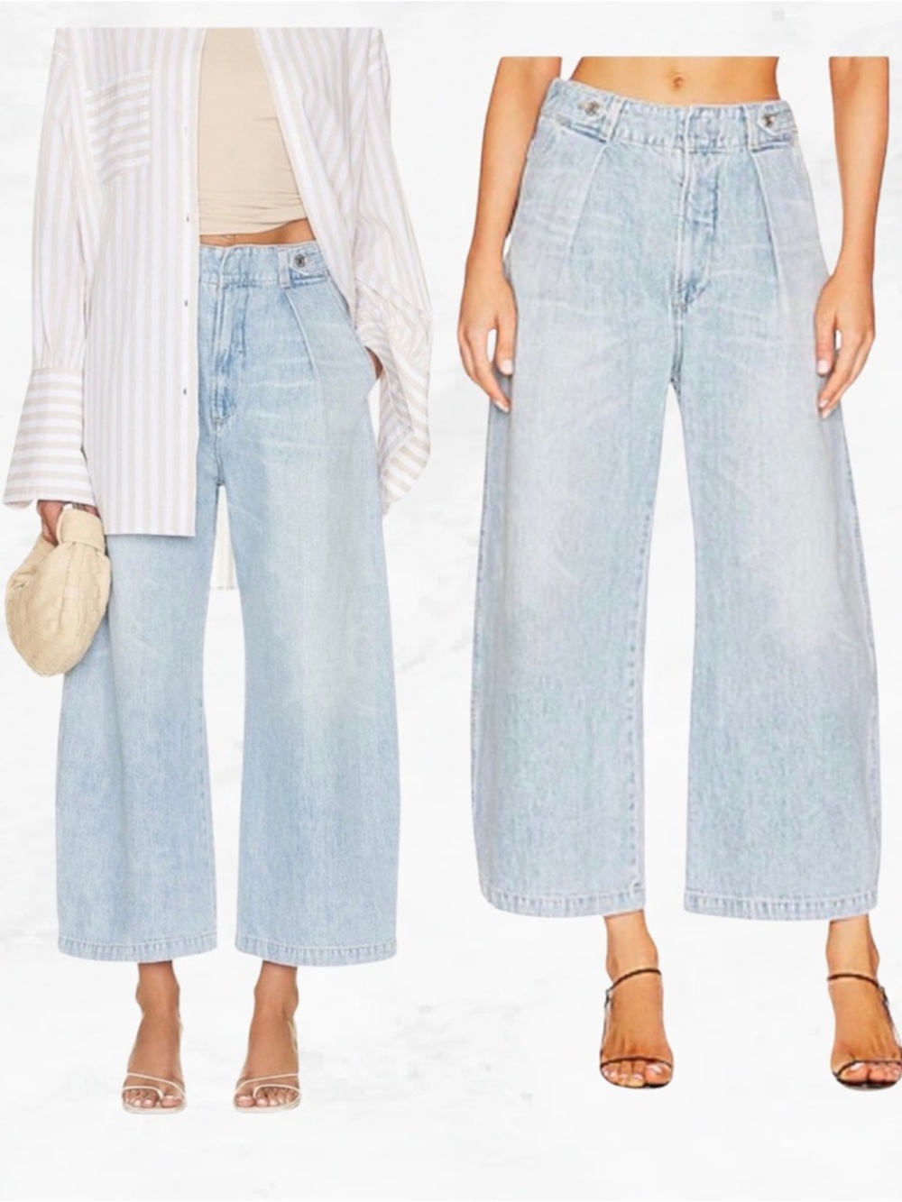 Evereve Citizens of Humanity Beverly Jeans Barrel 26 NWT Wide Leg Pleated Denim